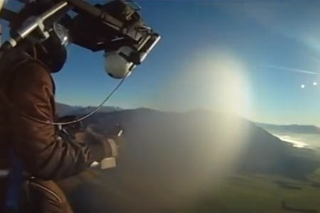 The Martin JetPack flies 5,000 feet up in the air.