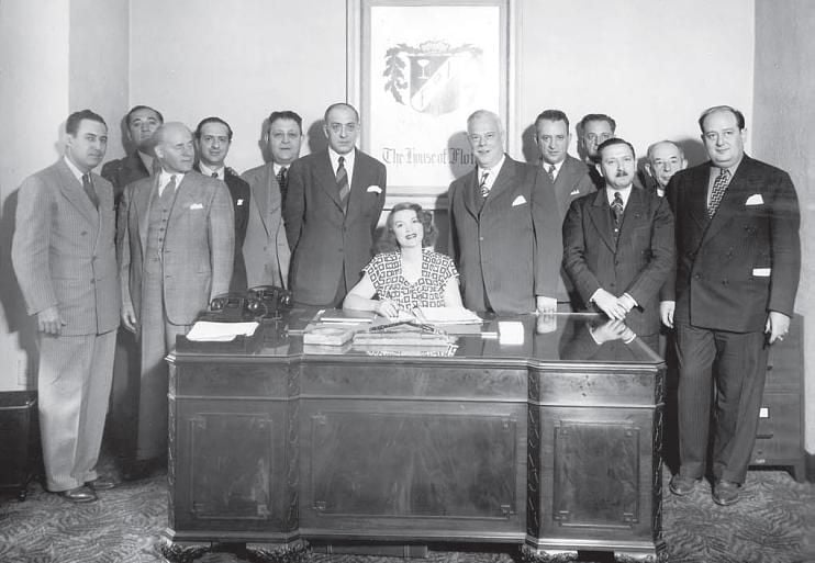 Tillie Lewis and brokers 1945