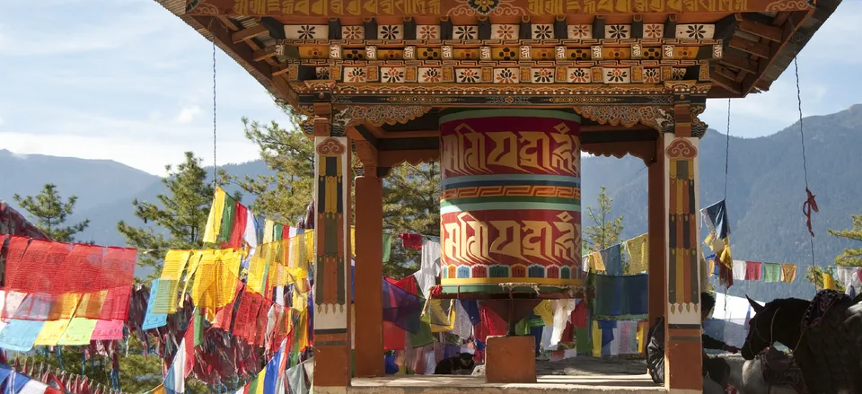  Prayer wheel at Taktsang Monastery 