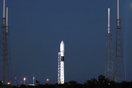The Falcon 9 shown during ground tests at Cape Canaveral, Florida, last January.