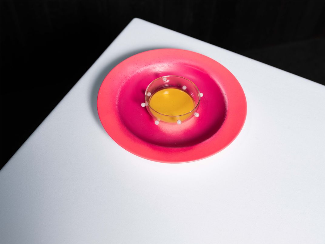 A white chocolate cream dessert