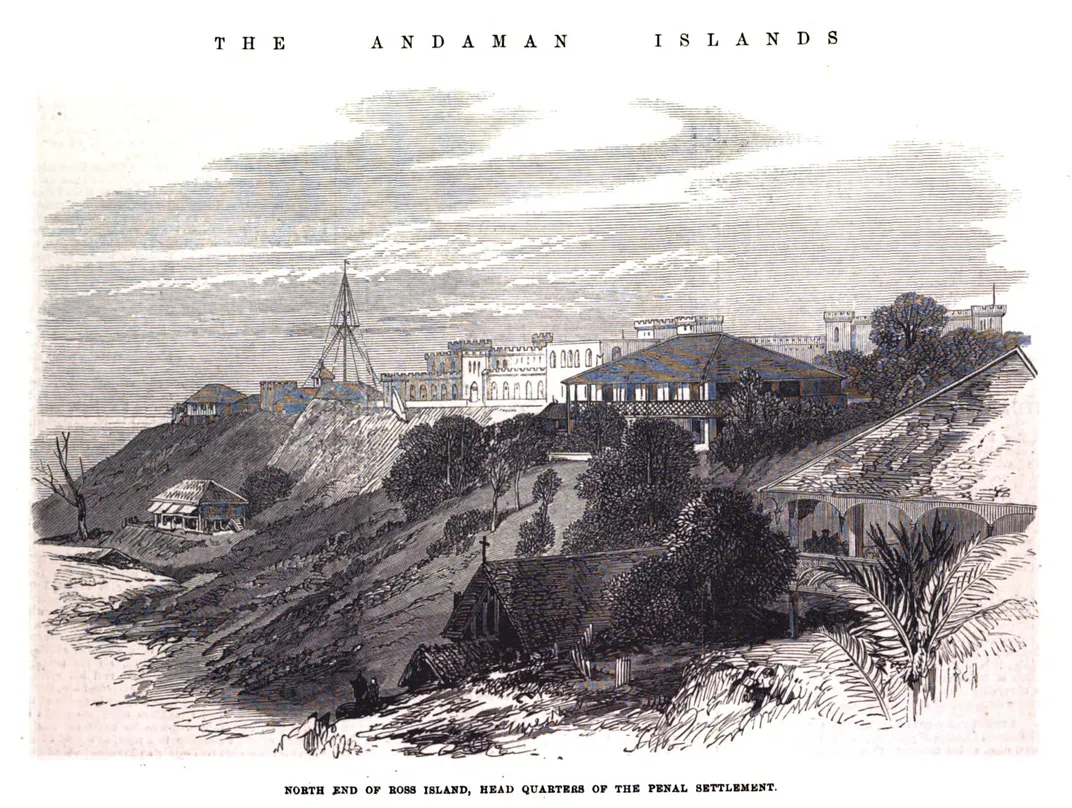 An 1872 drawing of Ross Island