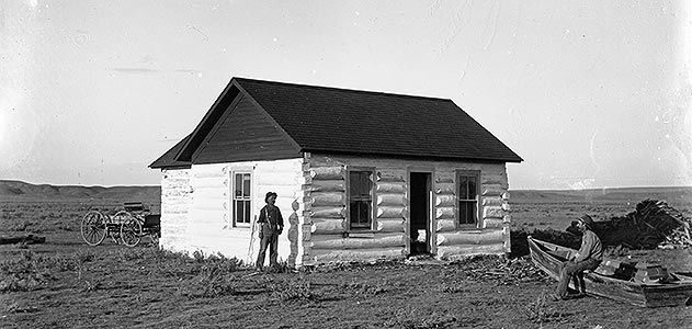 Jones shack along the Yellowstone