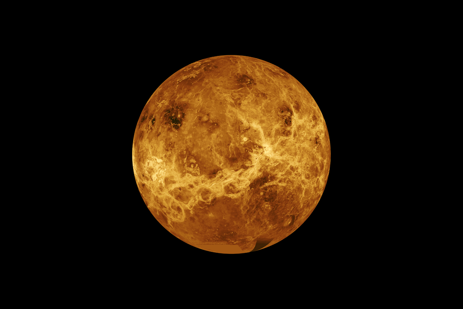 Venus is one of only two planets in our solar system that lack a moon. (Mercury is the other.)