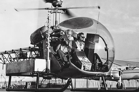 In 1958 the first TV news helo, KTLA’s Telecopter, debuted in L.A.