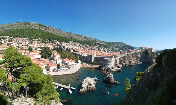 Small bay in Dubrovnik, panoramic view thumbnail