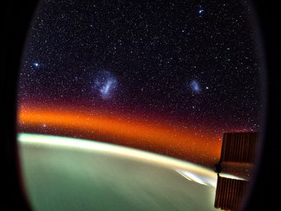 The Large and Small Magellanic Clouds were recently captured by NASA astronaut Don Pettit aboard the ISS.