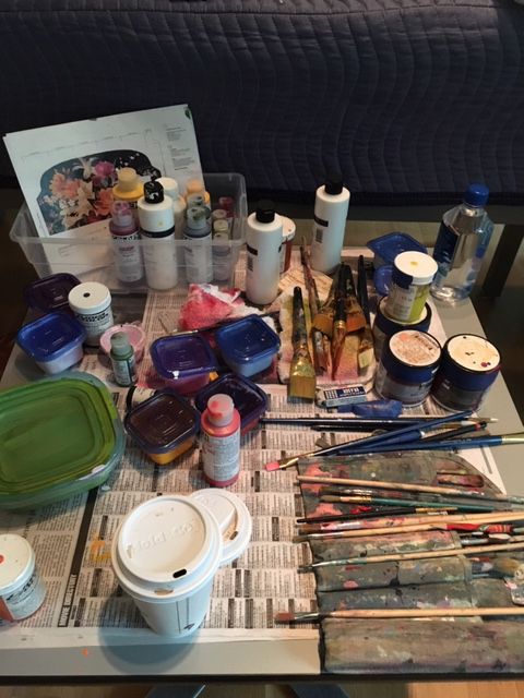 The artist's tools.