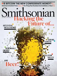 Cover of Smithsonian magazine issue from April 2018