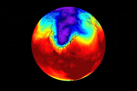 A deep chill covered much of the eastern half of the United States this winter. Winds known as the polar vortex did not blow in as tight a formation as they have in the past. When they loosened, they let Arctic air spill south, seen by the blue in this picture. Atmospheric scientist Jennifer Francis says that this pattern can be blamed on Arctic warming.