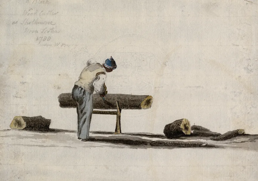 A Black Loyalist wood cutter in Nova Scotia, 1788