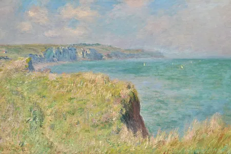 Claude Monet's&nbsp;Bord des falaises &agrave; Pourville&nbsp;(1882) is the centerpiece of the auction, expected to sell for up to $17.4 million.&nbsp;