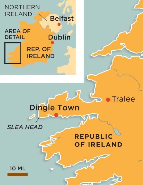 Dingle Ireland map