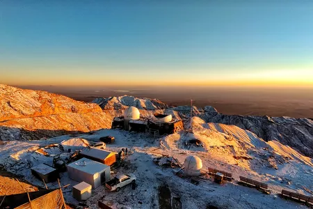 Construction of multiple telescopes has begun on Saishiteng Mountain—near the town of Lenghu in the Qinghai province of China. The site could be China’s first major observatory, on par with those in Hawaii, Chile, and the Canary Islands.

