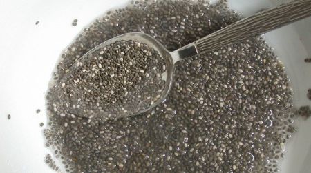 Combining chia seeds, a nutrient-rich food naive to Mexico and Central America, with water creates a gel-like mixture.