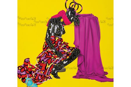 Lost&nbsp;by Eddy Kamuanga Ilunga, 2015. The acrylic and oil work is from a series on the Mangbetu people of Congo, whose distinctive traditions, such as skull-elongation, are on the brink of disappearing.