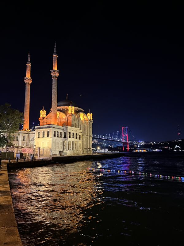 The beautiful ortakoy mosque by The Bosphorus thumbnail