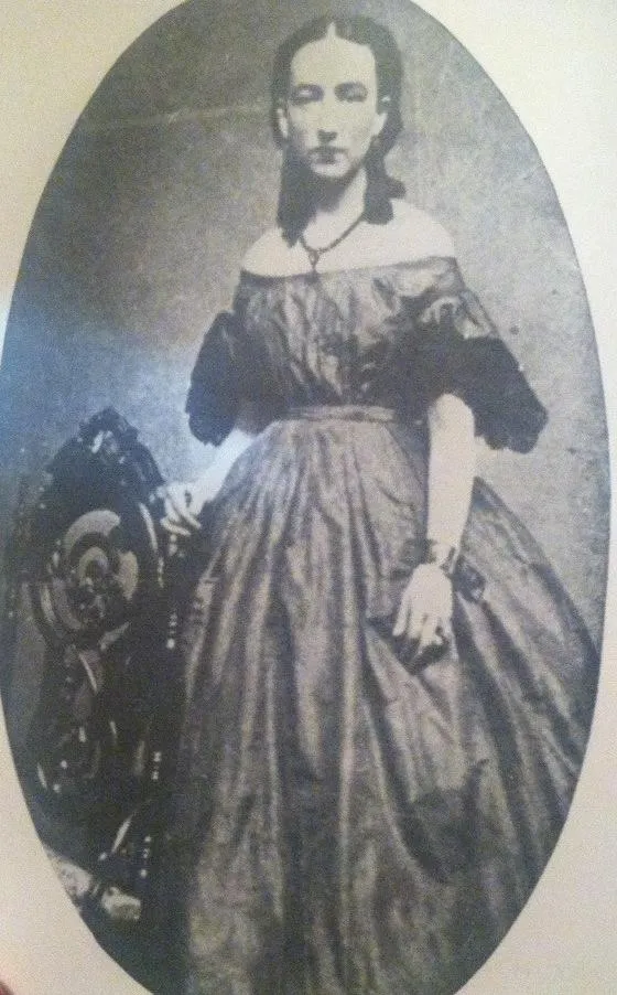 Ida Mayfield Wood in the 1860s