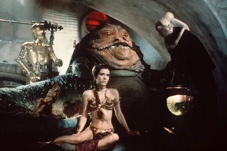 The costume that sold at auction was not the one that made it into the final version of the film, but rather an earlier iteration that Fisher wore on set for screen testing.
