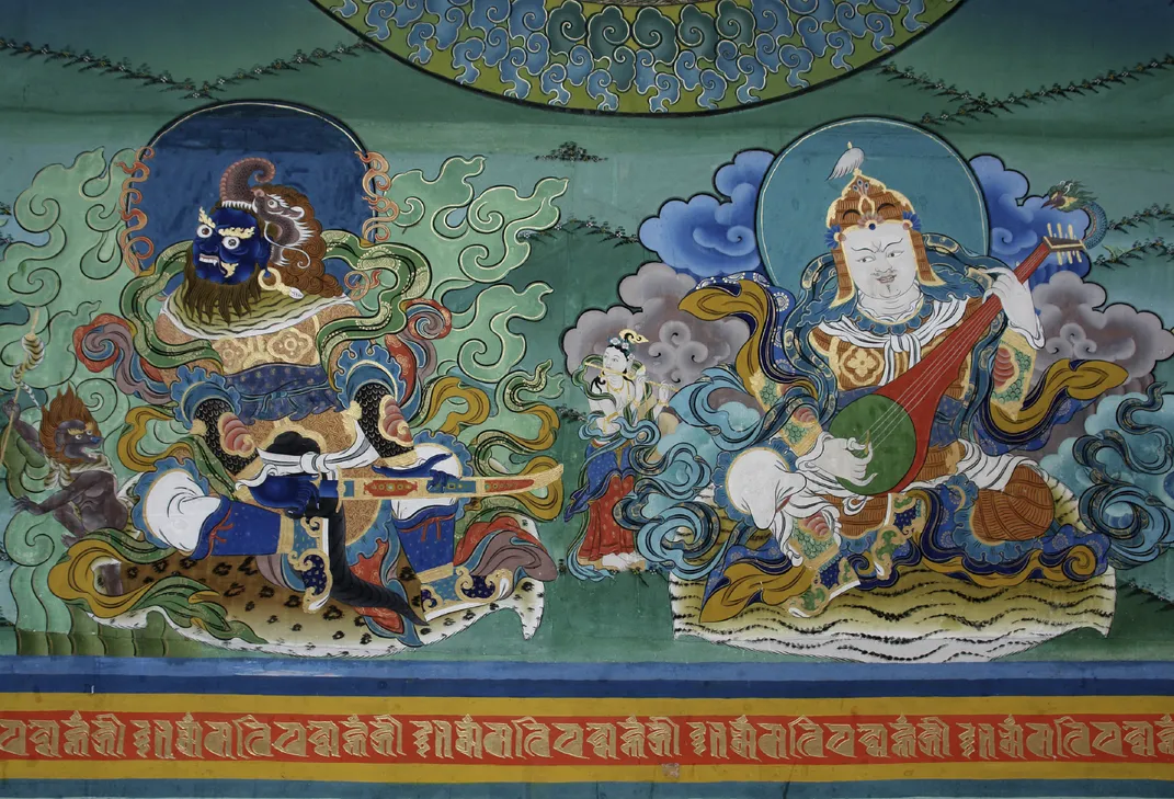 Punakha Monastery Buddhist Painting