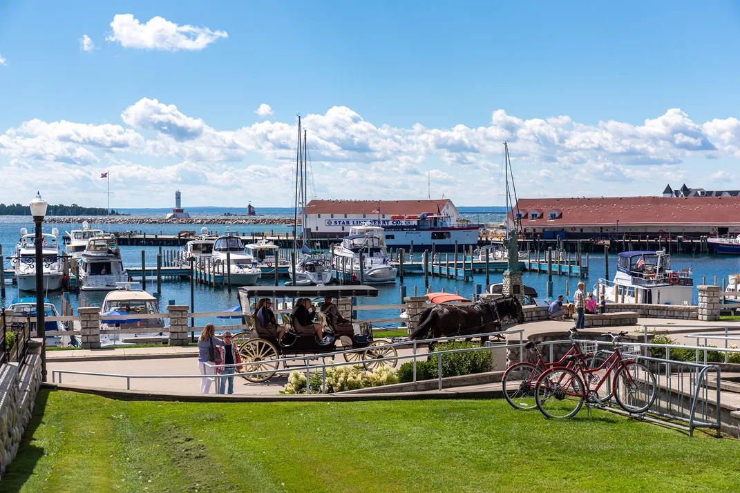 View of Mackinac Harbor today