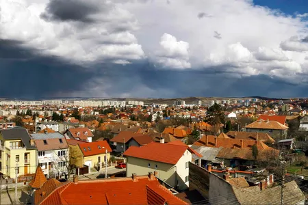 Archaeologists found the unusual burials while conducting excavations in the Romanian city of Cluj Napoca, pictured here.