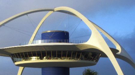 The Theme Building at the Los Angeles International Airport, built in 1961
