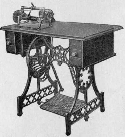 A treadle-operated graphophone