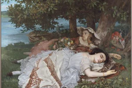 Gustave Courbet's Young Ladies on the Banks of the Seine is one of some 100,000 artworks now freely available online.