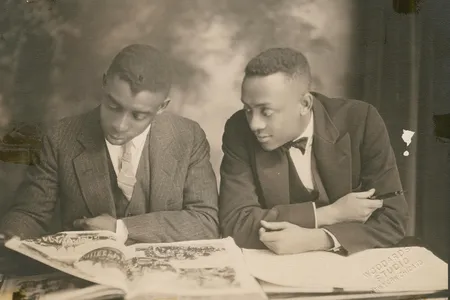 Few oil paintings exist of prominent early-20th century African-Americans (above: Portrait of Clarence Muse and Elliot Carpenter by Woodard's Studio, ca. 1937), but the photographic record is much richer, says Kate Lemay.

