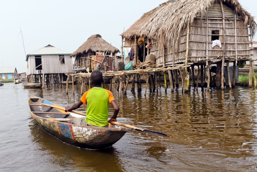 The stilt village of Ganvié, on Benin's Lake Nokoué