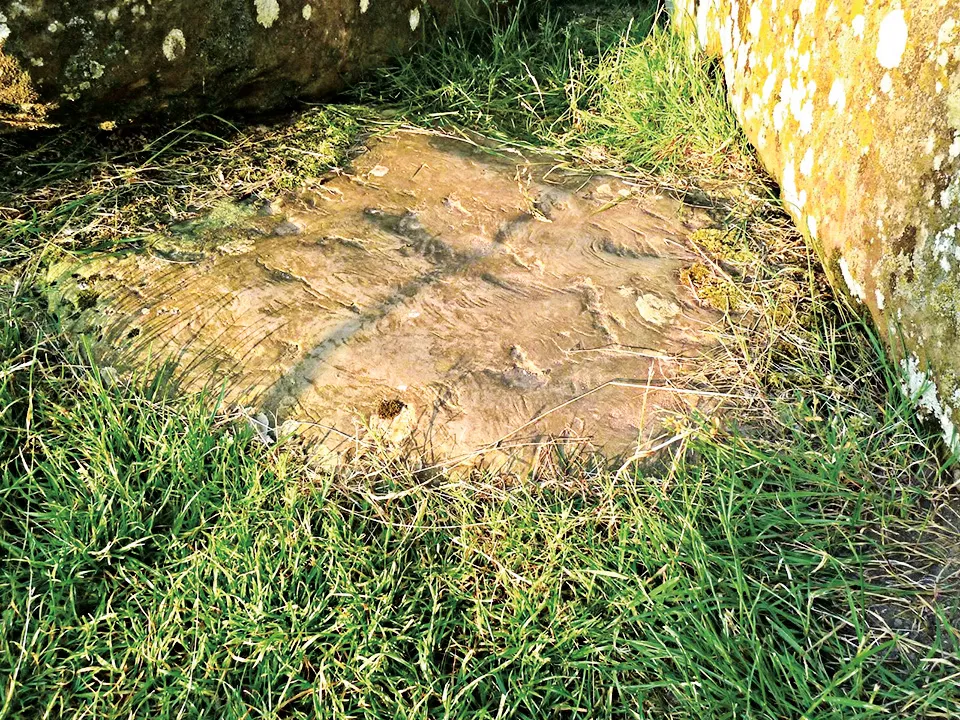 A partial view of the Altar Stone
