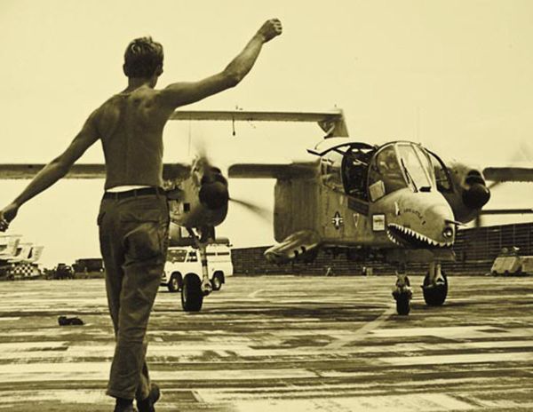 A Bronco returns to Udorn Air Base Thailand.