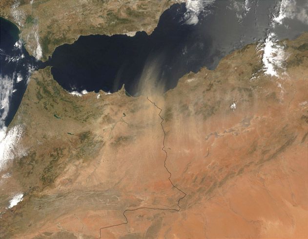 Dust Blows Off the Sahara