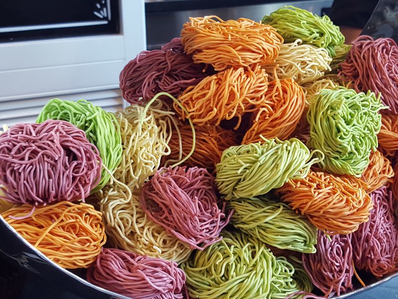 Multicolored rice noodles Smithsonian Photo Contest Smithsonian