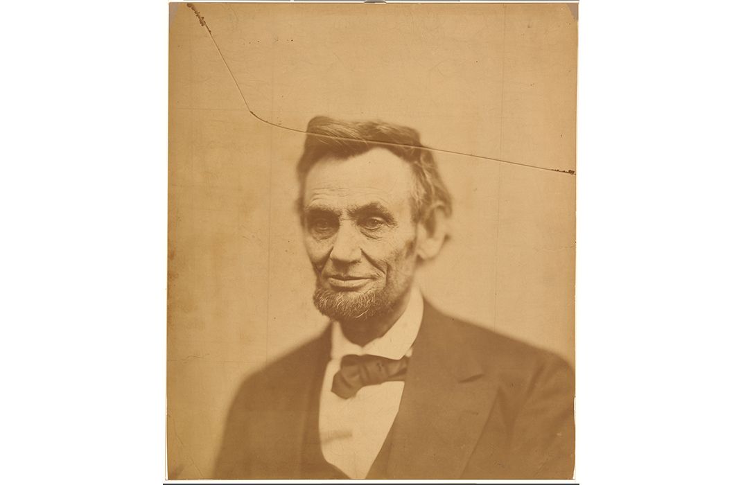 Abraham Lincoln, Cracked-Plate, 1865