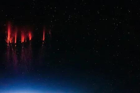 Sprites over Red Willow County, Nebraska, on August 12, 2013