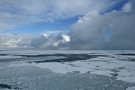 Santa could make his home on floating sea ice, but the Arctic may be ice free as early as 2016, according to the U.S. Navy.
