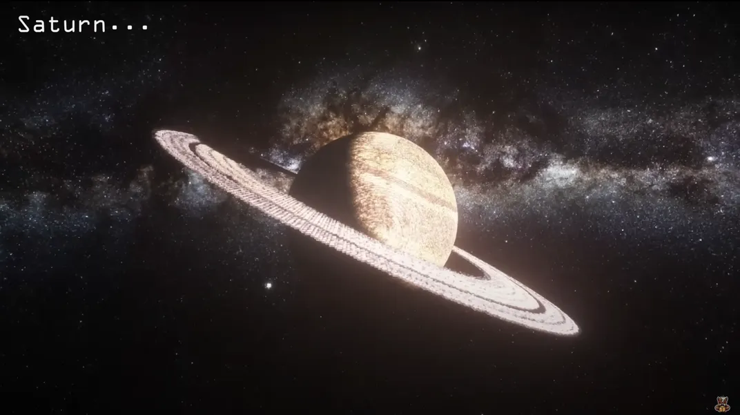 土星是由方块组成的