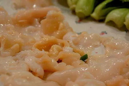 Geoduck can be blanched, stir-fried or cooked up in chowder.