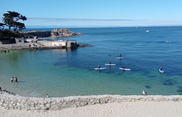 Standup paddle boarders at Lovers Cove thumbnail