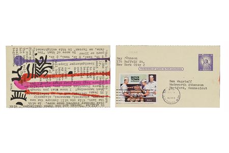 Ray Johnson mail art to Samuel J. Wagstaff, 1962. Samuel Wagstaff papers, 1932-1985. Archives of American Art, Smithsonian Institution.