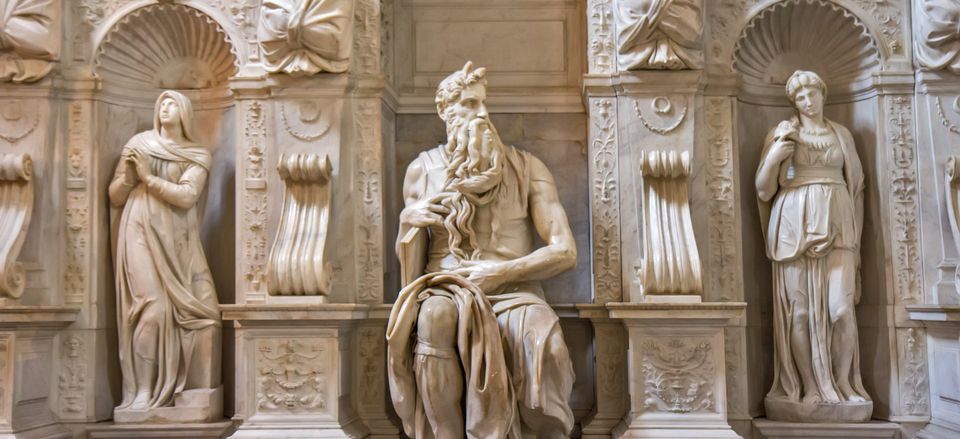  Moses by Michelangelo at church of San Pietro in Vincoli, Rome 