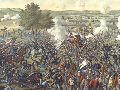 Print.  Battle of Gettysburg.  AF*65353M.