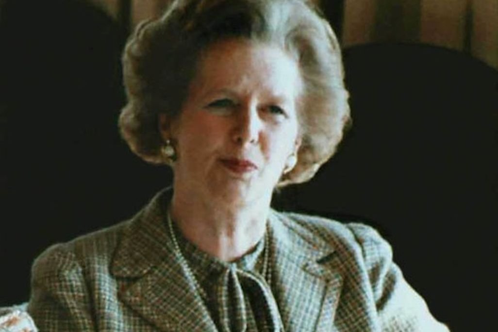 Margaret Thatcher in 1984 with Ronald Reagan at Camp David.