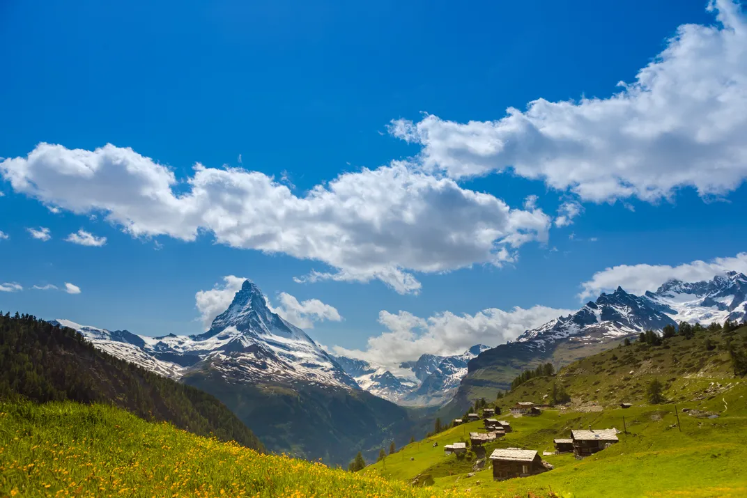 Matterhorn peak in the Swiss Alps