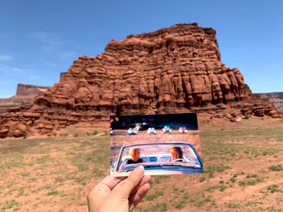 The 1991 movie Thelma and Louise was filmed all over Utah, including at Fossil Point near Moab.