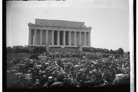 According to author Christopher A. Thomas, the dedication &quot;was a microcosm of the strained race relations of its day, marked by the rhetoric of good intentions and the behavior of bigotry.&quot;