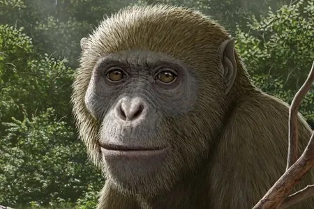 An artist&rsquo;s rendition of Masripithecus moghraensis &nbsp;