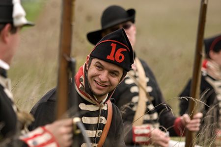 Canadian reenactors recreate a battle from the War of 1812 in London, Ontario.